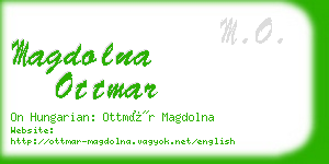 magdolna ottmar business card